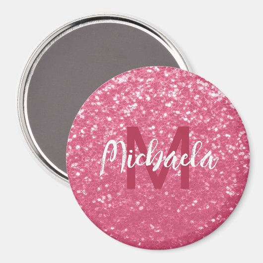 Lichtroze rode roze vlek magneet (Voorkant / Achterkant)