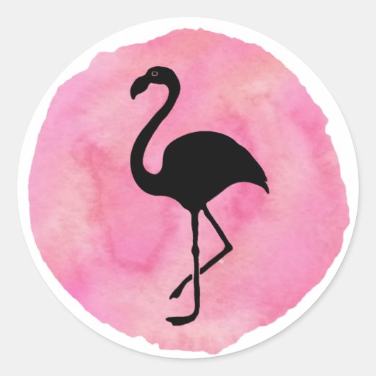 Lichtroze Ronde Sticker (Voorkant)
