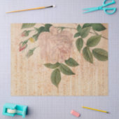  lichtroze Roos en ontkoppeling van muziek Tissuepapier (Craft)