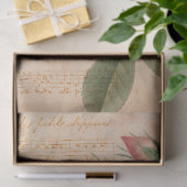  lichtroze Roos en ontkoppeling van muziek Tissuepapier (Geschenk)