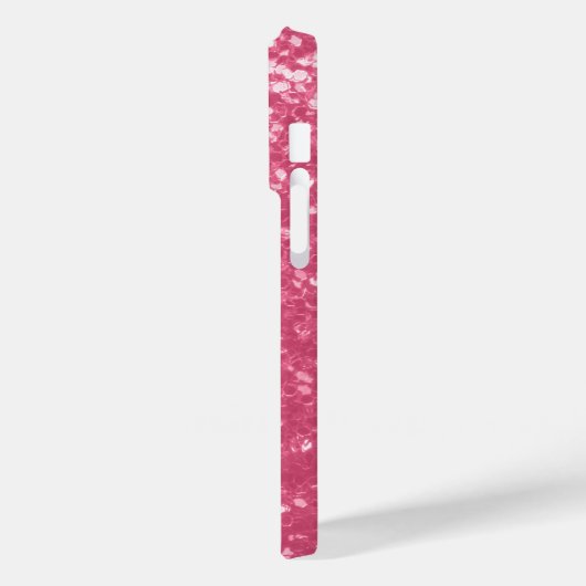 Lichtroze roos faux sparkles glitter Case-Mate iPhone case (Achterkant / Links)