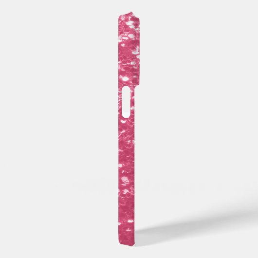 Lichtroze roos faux sparkles glitter Case-Mate iPhone case (Achterkant / Rechts)