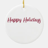 Lichtroze roos faux sparkles glitter Monogram Keramisch Ornament (Achterkant)