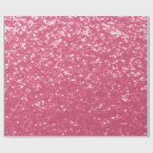 Lichtroze roos nepschittering glitters cadeaupapier (Vlak)