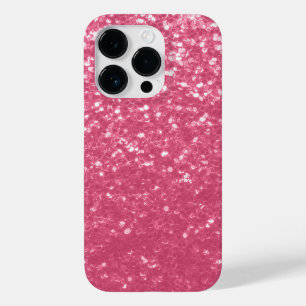 Lichtroze roos nepschittering glitters Case-Mate iPhone 14 pro hoesje