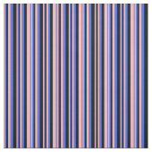 Lichtroze, Royal Blue en Black Lines Stof (Swatch)