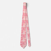 Lichtroze, Roze, Perzik Camouflage Stropdas (Voorkant)
