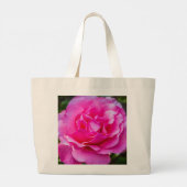 Lichtroze roze roze grote canvas tas (Achterkant)