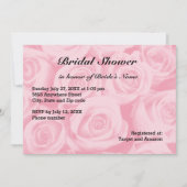 Lichtroze Rozen achtergrond Vrijgezellenfeest Kaart (Voorkant)