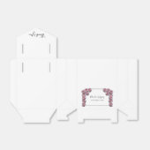 Lichtroze Rozen bruiloft Bedankdoosjes (Uitgevouwen)