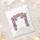 Lichtroze Rozen bruiloft Bedankzakje (Geknipt)
