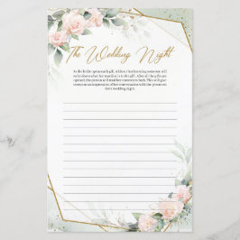 Lichtroze rozen eucalyptus goud De huwelijksnacht