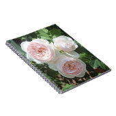 Lichtroze Rozen Spiral Foto Notitieboek (Rechterzijde)