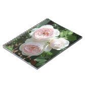 Lichtroze Rozen Spiral Foto Notitieboek (Linkerzijde)