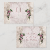  lichtroze rozen Tabel Plaats kaart Plaatskaartje (Voorkant / Achterkant)