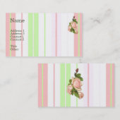 Lichtroze Rozen Visitekaartje (Voorkant / Achterkant)