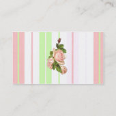 Lichtroze Rozen Visitekaartje (Achterkant)