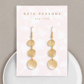 Lichtroze sierjuwelen visitekaartje