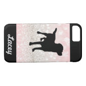 Lichtroze sparkle Dog op maat Case-Mate iPhone Case (Achterkant (Horizontaal))
