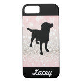 Lichtroze sparkle Dog op maat Case-Mate iPhone Case (Achterkant)