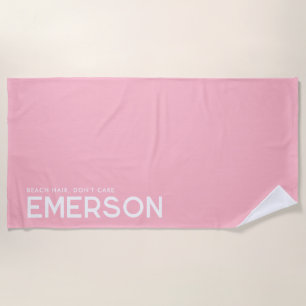 Lichtroze, speciaal voor slogan handdoek