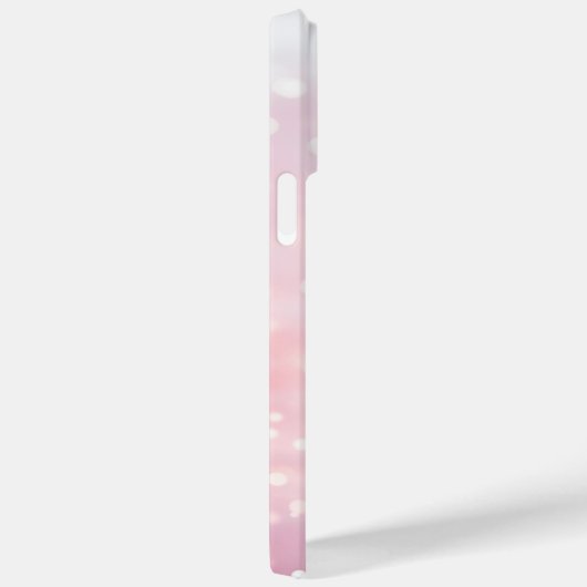 Lichtroze sprankelende glitter bokeh naam trendy Case-Mate iPhone case (Achterkant / Rechts)