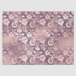 Lichtroze Stencil Flowers op ontlepagina lavender Tissuepapier