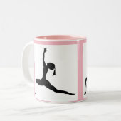 Lichtroze stijl: Klassieke Mok/Koffiebeker Tweekleurige Koffiemok (Voorkant links)