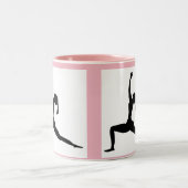 Lichtroze stijl: Klassieke Mok/Koffiebeker Tweekleurige Koffiemok (Center)