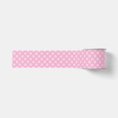 Lichtroze Stippen Grosgrain Lint (Voorkant)