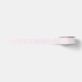 Lichtroze Stippenlint Grosgrain Lint (Voorkant)