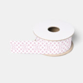 Lichtroze Stippenlint Grosgrain Lint (Spoel)