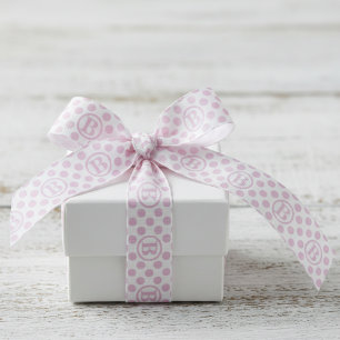 Lichtroze Stippenlint Grosgrain Lint