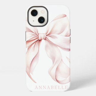 Lichtroze strik iPhone / iPad hoesje iPhone 13 Hoesje