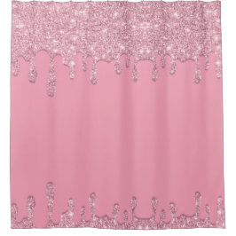 Lichtroze strooisel douchegordijn