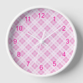 Lichtroze tartan Christmas feestdagen patroon (Voorkant)