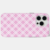Lichtroze tartan Christmas feestdagen patroon Case-Mate iPhone Case (Achterkant (horizontaal))