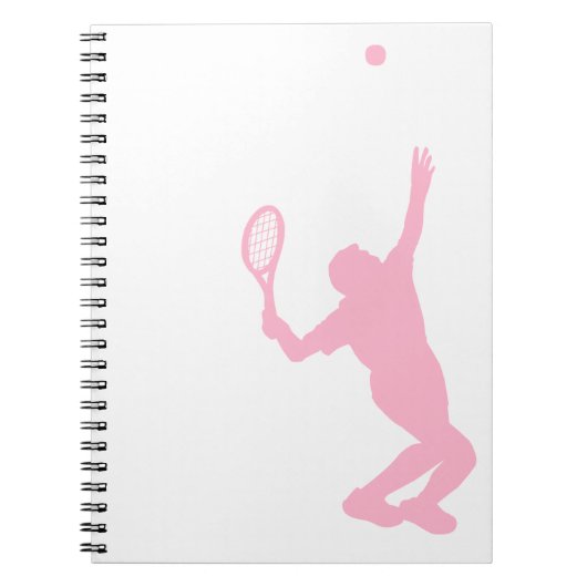 Lichtroze tennis notitieboek (Voorkant)