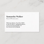 Lichtroze textuur achtergrond visitekaartje (Achterkant)