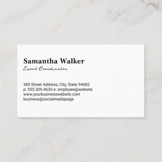 Lichtroze textuur achtergrond visitekaartje (Achterkant)