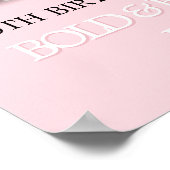 Lichtroze Tiffany Theme Party Welkomstbord Poster (Hoek)