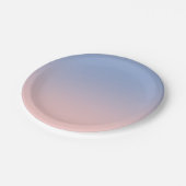 Lichtroze tot blauwe Borden voor papierpapier Papieren Bordje (Gekanteld)