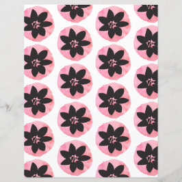 Lichtroze Tropisch Bloempatroon Scrapbook Papier