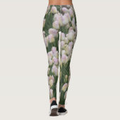 Lichtroze tulpen leggings (Achterkant)