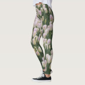 Lichtroze tulpen leggings (Links)