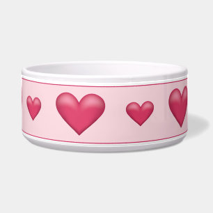 Lichtroze Valentijnsdag Voerbakje