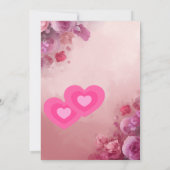 Lichtroze Valentijnskaart | Elegant Romantisch Kaart (Achterkant)
