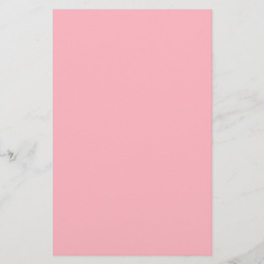 Lichtroze vaste kleur briefpapier (Voorkant)