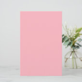 Lichtroze vaste kleur briefpapier (Staand voorkant)