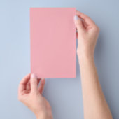 Lichtroze vaste kleur flyer (Hand)